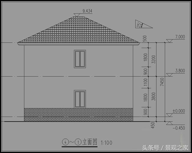 鄉(xiāng)村二層清新小別墅設(shè)計(jì)圖+效果圖