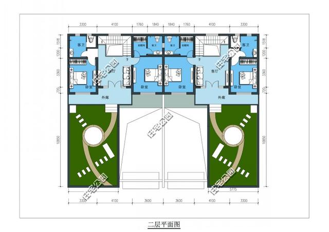 缺少宅基地，四套雙拼戶型來幫你