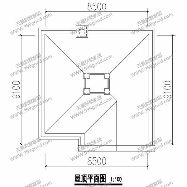 12X11.5米別墅設(shè)計(jì)圖，三層落地采光窗，歐式挑空設(shè)計(jì)！