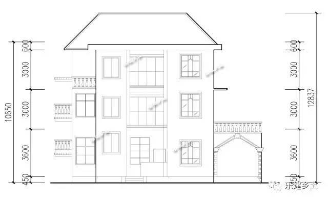 14x12米三層歐式別墅設(shè)計，田園氣息十足