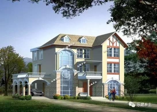 14x12米三層歐式別墅設(shè)計，田園氣息十足