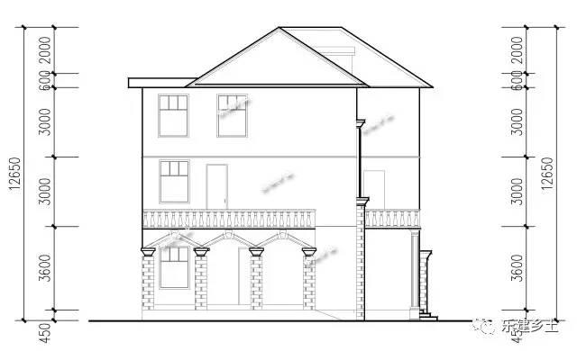 14x12米三層歐式別墅設(shè)計，田園氣息十足