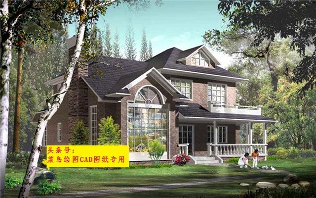 25萬建2層別墅！332平米帶門廊、挑空大客廳、娛樂室、車庫