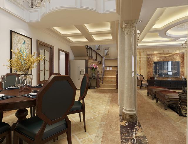 380平簡(jiǎn)歐風(fēng)格聯(lián)排別墅 奢華舒適完美享受自然生活