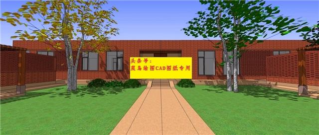 26萬建一層紅磚中式院子別墅，外觀造型簡約沉穩(wěn)，布局緊湊合理