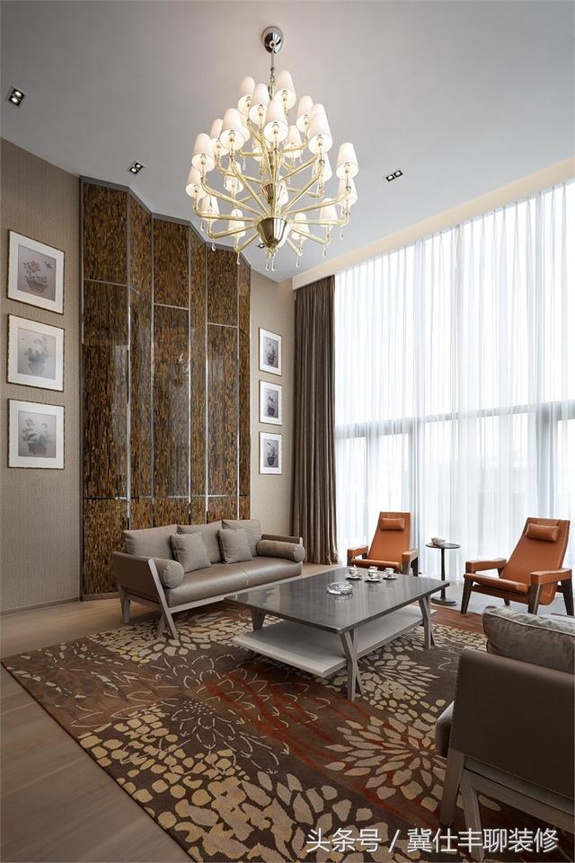 富豪的兩棟別墅連為一體，一棟家人住，另一棟招待客人