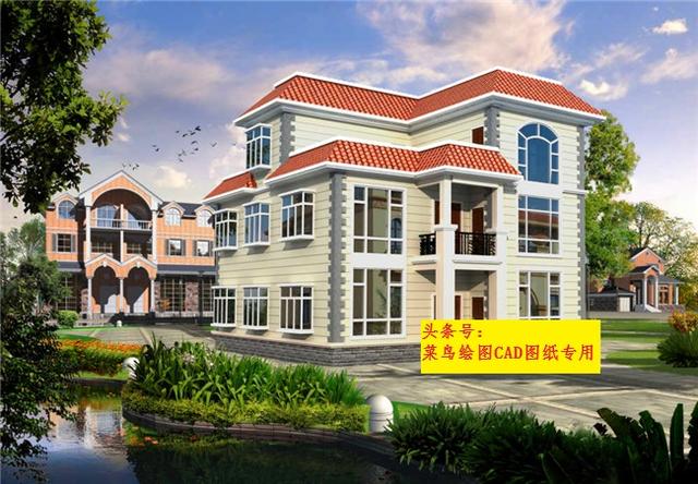 32萬(wàn)建3層別墅！3套方案可選，四室兩廳套房形式（每戶一層）