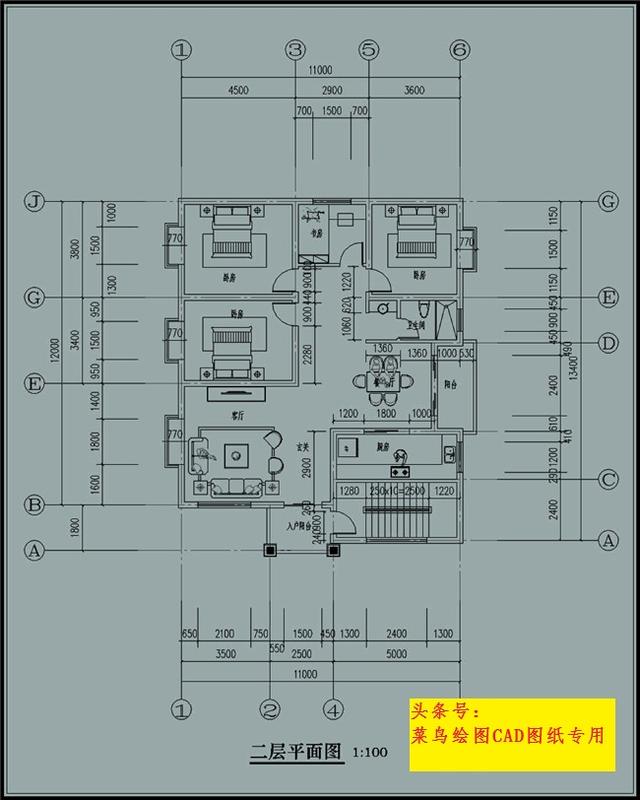 32萬(wàn)建3層別墅！3套方案可選，四室兩廳套房形式（每戶一層）
