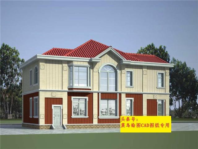 25萬建2層別墅！帶獅面羅馬柱，封閉玻璃露臺，飄窗臺，車庫