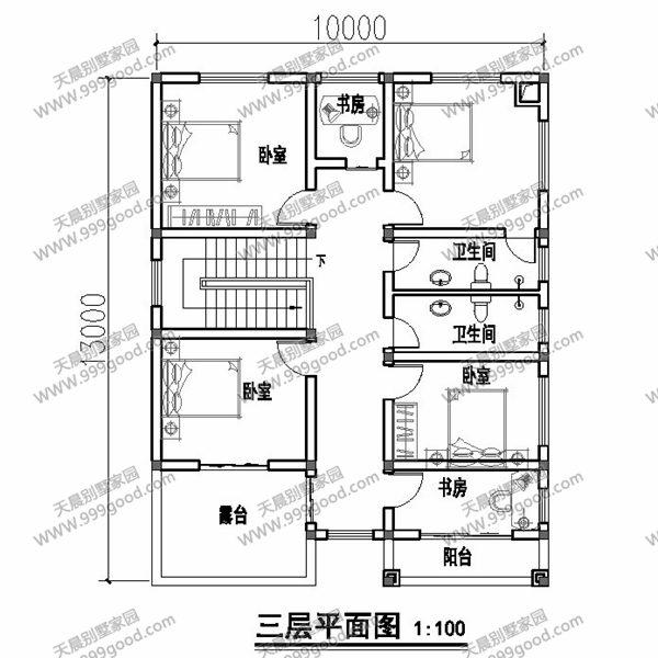 5套10米面寬或進深的農村別墅設計圖，第2套適合你嗎？