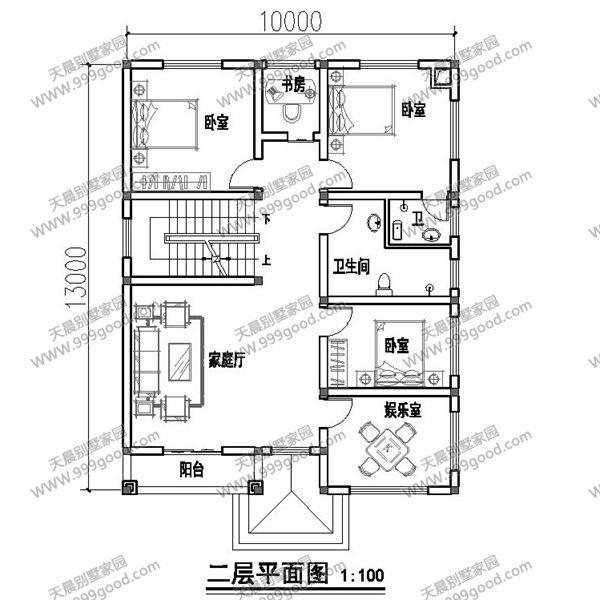 5套10米面寬或進深的農村別墅設計圖，第2套適合你嗎？