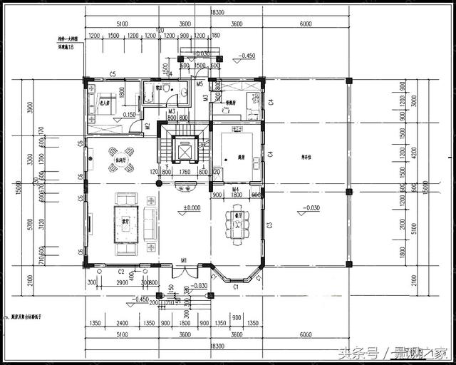 247平方米農(nóng)村三層別墅設(shè)計(jì)圖 框架結(jié)構(gòu)