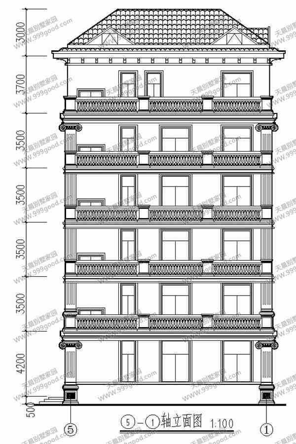 13X14.4米別墅設(shè)計(jì)圖，6層設(shè)計(jì)，農(nóng)村自建房也能高大上！