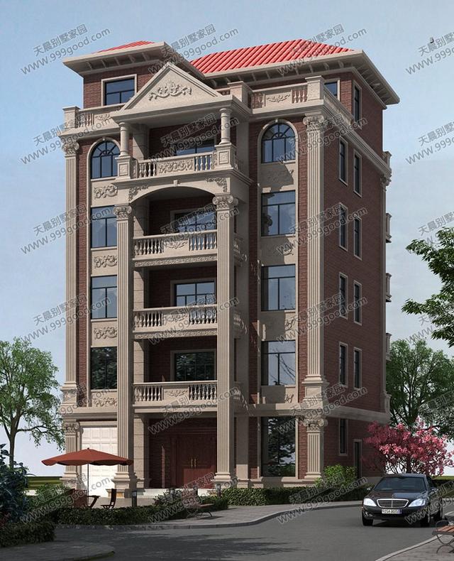 13X14.4米別墅設(shè)計(jì)圖，6層設(shè)計(jì)，農(nóng)村自建房也能高大上！