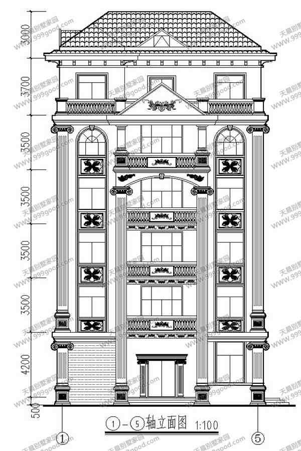 13X14.4米別墅設(shè)計(jì)圖，6層設(shè)計(jì)，農(nóng)村自建房也能高大上！