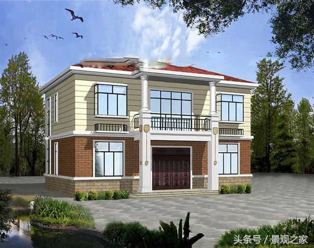 新農(nóng)村二層別墅設計圖及效果圖