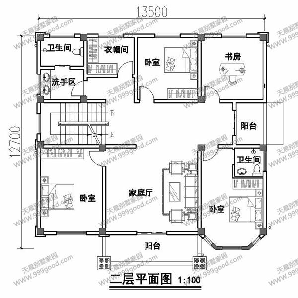 5套風(fēng)格迥異的別墅戶型圖，第四套看了都想蓋一棟！