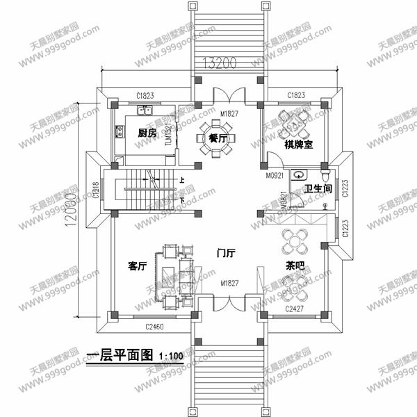5套風(fēng)格迥異的別墅戶型圖，第四套看了都想蓋一棟！