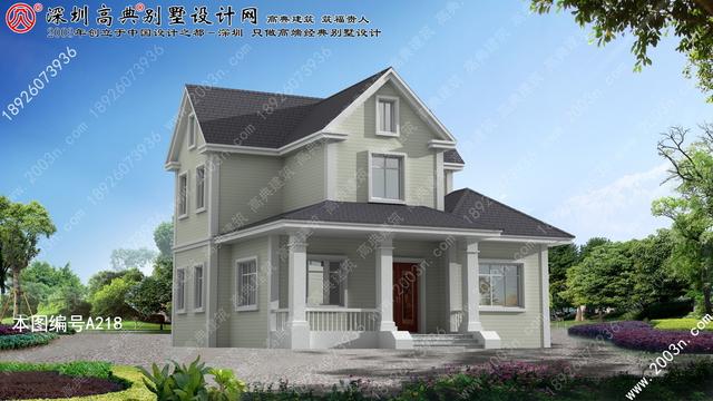 二層別墅設(shè)計(jì)圖首層106平方米圖紙編號(hào)a218