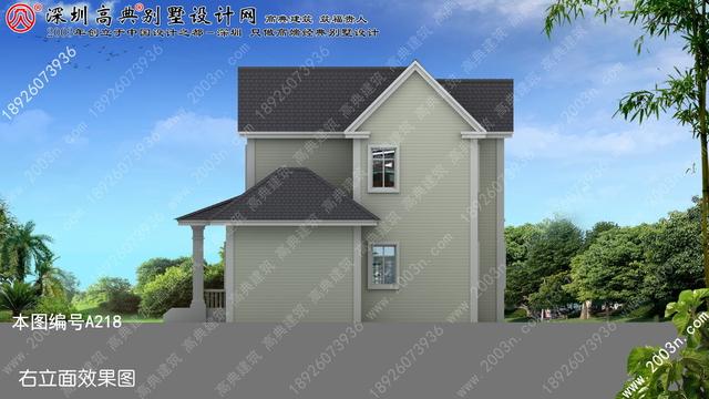 二層別墅設(shè)計(jì)圖首層106平方米圖紙編號(hào)a218