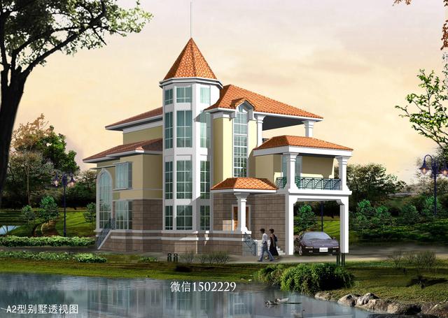 農(nóng)村小別墅設(shè)計圖 新農(nóng)村三層住宅設(shè)計圖 兩層自建別墅施工圖紙