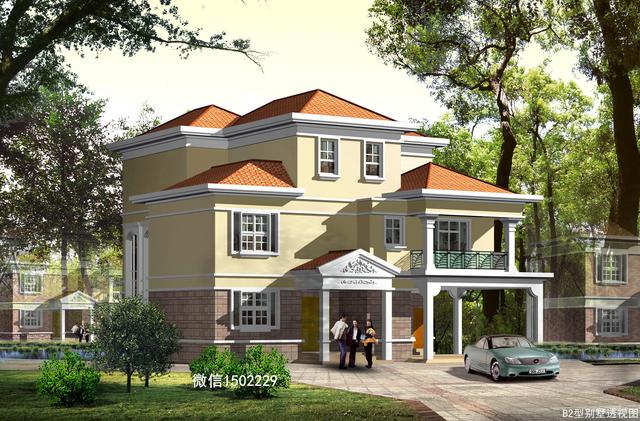 農(nóng)村小別墅設(shè)計圖 新農(nóng)村三層住宅設(shè)計圖 兩層自建別墅施工圖紙