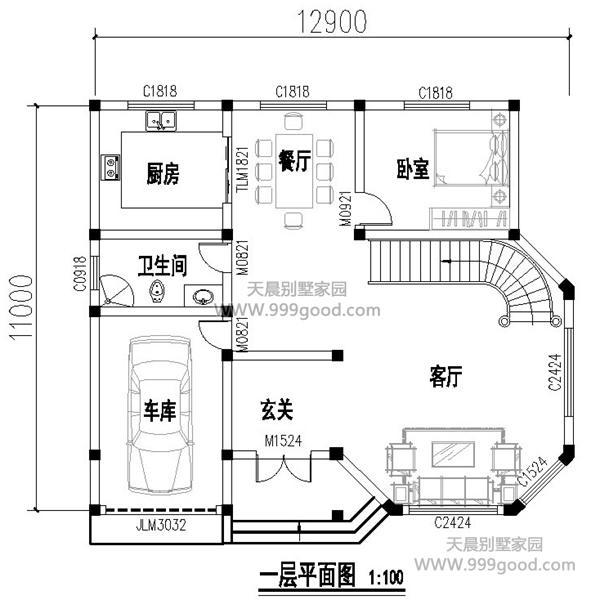 3套兩層自建房設計圖，造價均不超過20萬