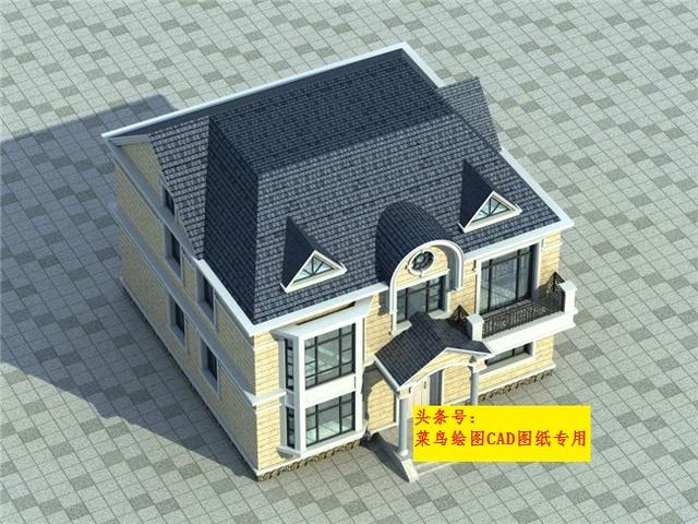 32萬建2層別墅！實(shí)用框架復(fù)式結(jié)構(gòu)農(nóng)村別墅，帶玄關(guān)、老人房