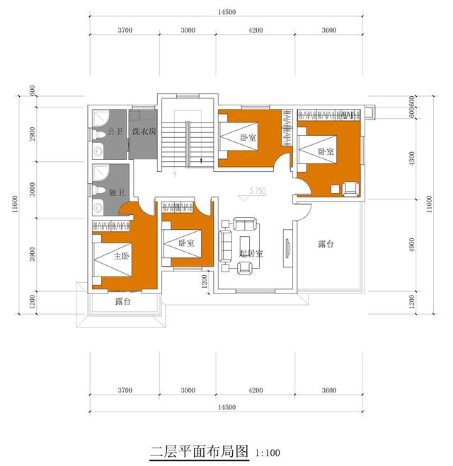 福利來啦！打工回家準(zhǔn)備建漂亮別墅，附建房平面圖