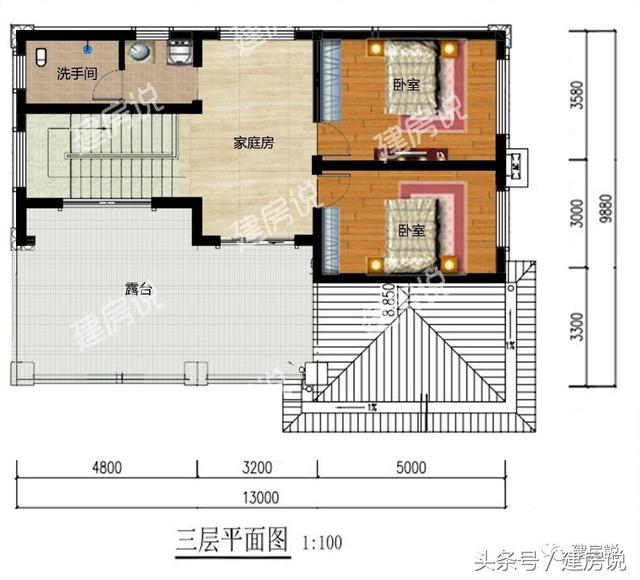 老村長建造這款三層精美鄉(xiāng)村別墅，建房審批人員看了都稱贊