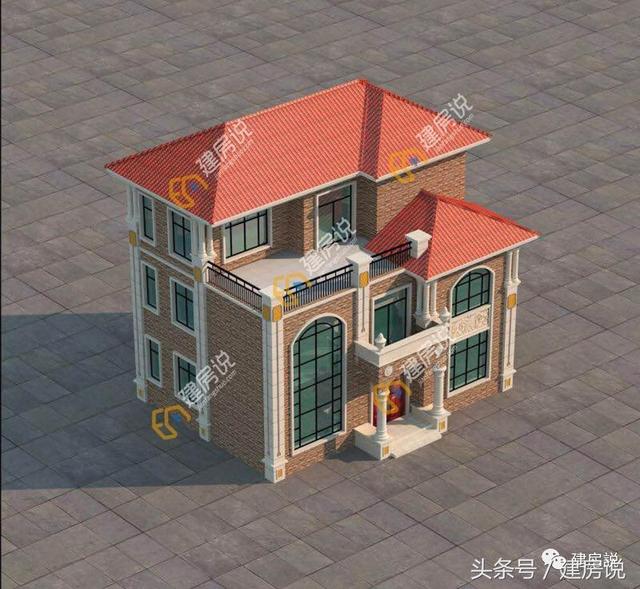 老村長建造這款三層精美鄉(xiāng)村別墅，建房審批人員看了都稱贊