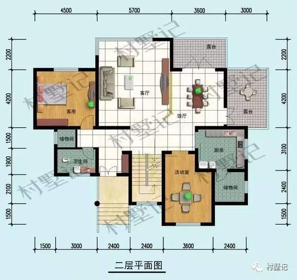 有了這款三層農(nóng)村別墅，下雨再也不用擔(dān)心受潮了