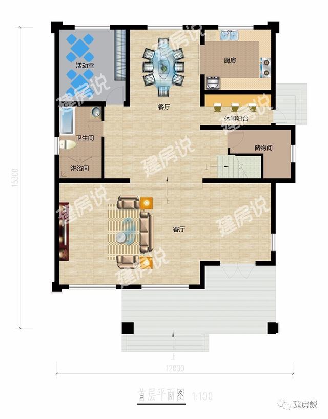 二層現(xiàn)代農(nóng)村別墅，外觀漂亮，室內(nèi)布局更注重居住品質(zhì)