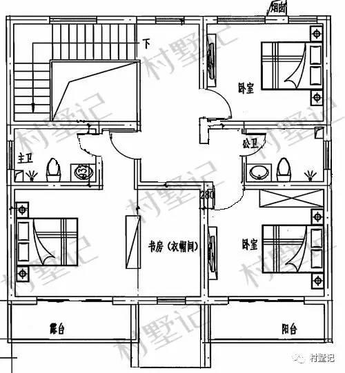 宅基地不夠大？來(lái)看看這套小戶(hù)型的二層農(nóng)村別墅吧