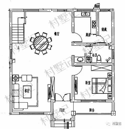 宅基地不夠大？來(lái)看看這套小戶(hù)型的二層農(nóng)村別墅吧
