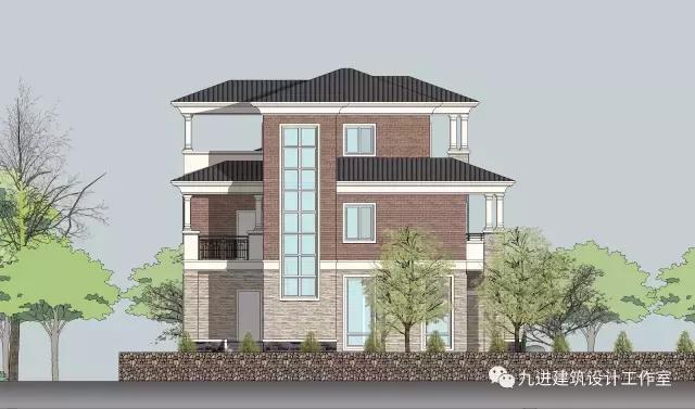 這樣的房子在村里很霸氣，15×13.9米帶車庫三層民宅！