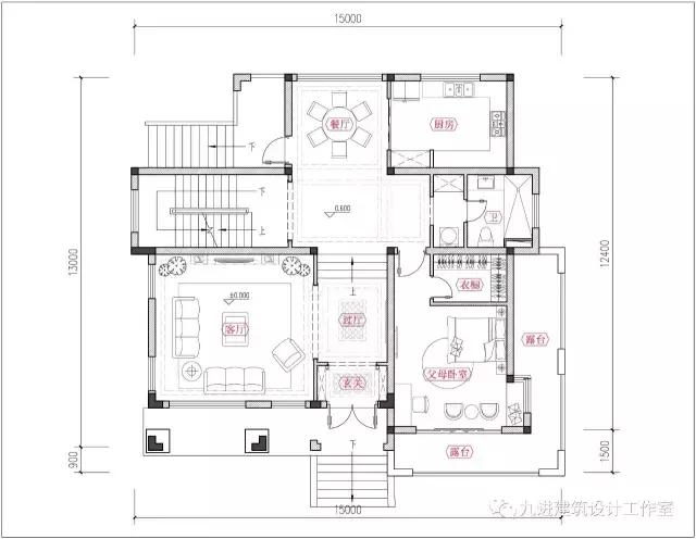 這樣的房子在村里很霸氣，15×13.9米帶車庫三層民宅！