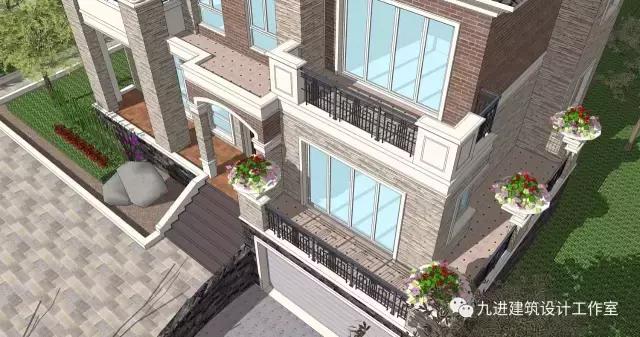 這樣的房子在村里很霸氣，15×13.9米帶車庫三層民宅！