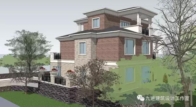 這樣的房子在村里很霸氣，15×13.9米帶車庫三層民宅！