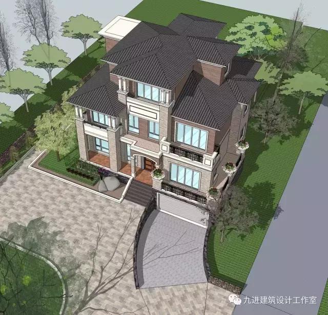 這樣的房子在村里很霸氣，15×13.9米帶車庫三層民宅！