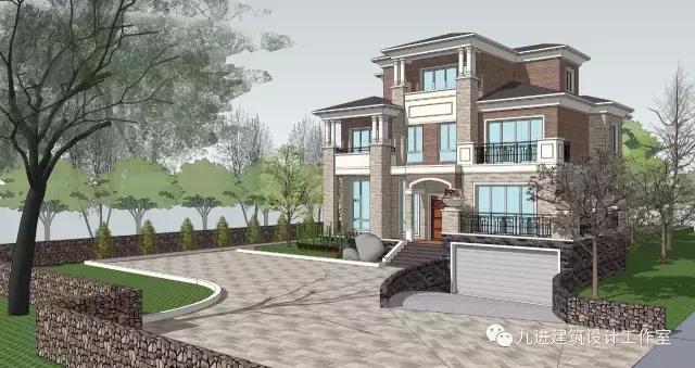 這樣的房子在村里很霸氣，15×13.9米帶車庫三層民宅！