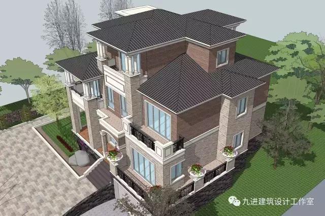 這樣的房子在村里很霸氣，15×13.9米帶車庫三層民宅！