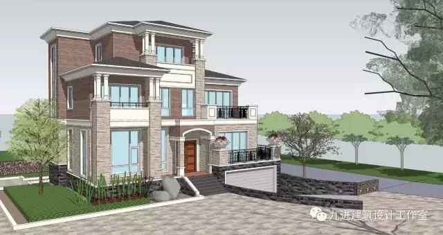 這樣的房子在村里很霸氣，15×13.9米帶車庫三層民宅！