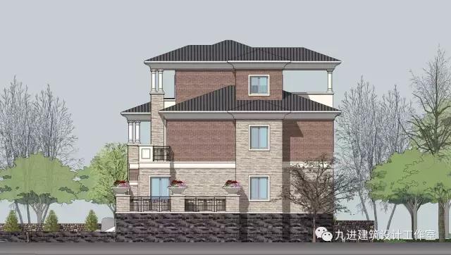 這樣的房子在村里很霸氣，15×13.9米帶車庫三層民宅！