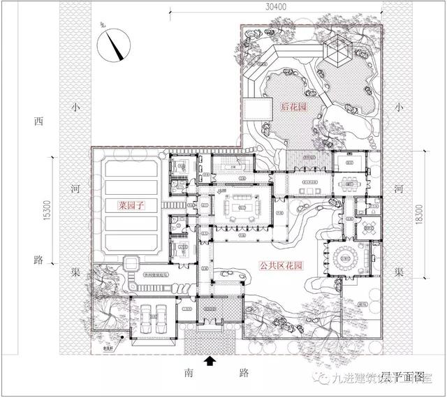 瞧！蓋一棟如詩如畫的宅院，人家就是這么任性