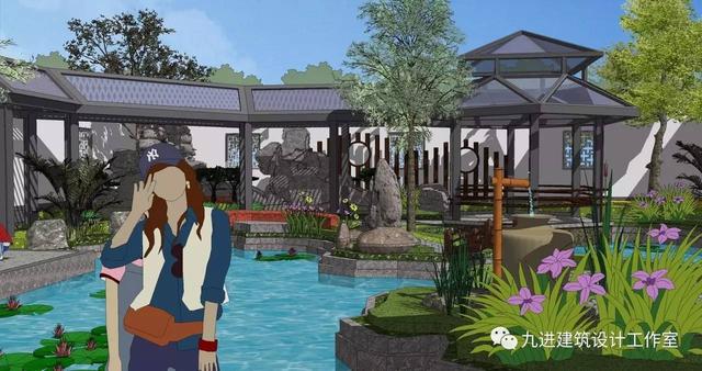 瞧！蓋一棟如詩如畫的宅院，人家就是這么任性