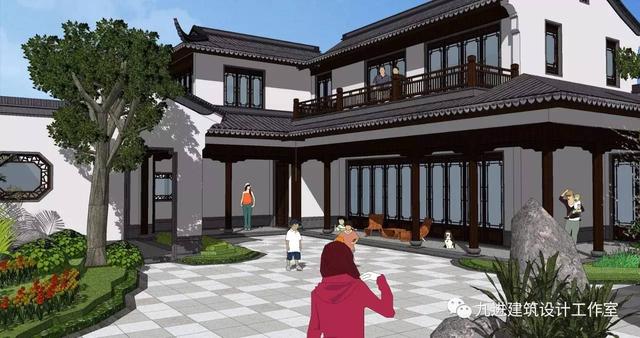 瞧！蓋一棟如詩如畫的宅院，人家就是這么任性