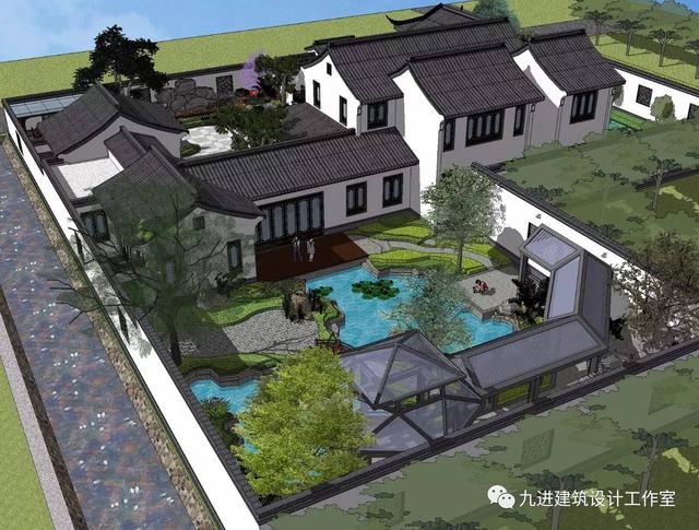 瞧！蓋一棟如詩如畫的宅院，人家就是這么任性