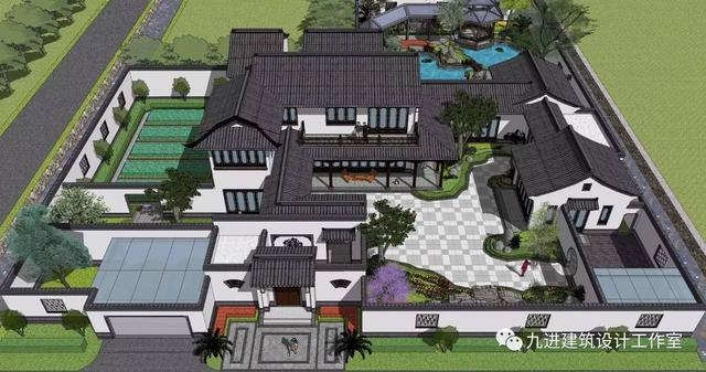 瞧！蓋一棟如詩如畫的宅院，人家就是這么任性