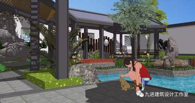 瞧！蓋一棟如詩如畫的宅院，人家就是這么任性